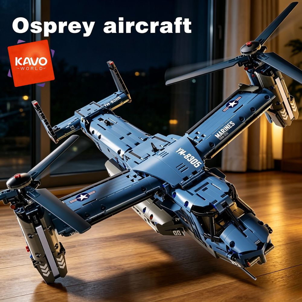 Jjrc Drone X12 - KAVOWORLD 1486PCS V-22 Osprey, Juego de