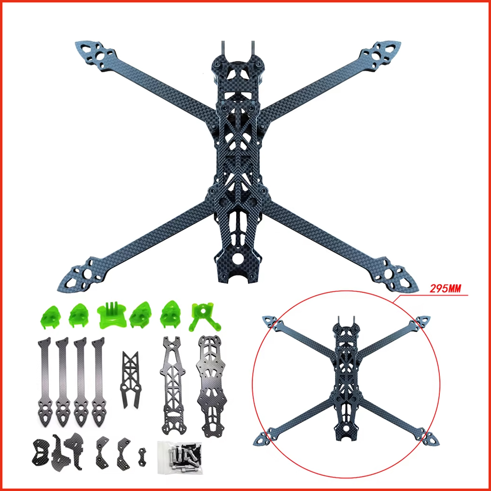 Marco de cuadricóptero de fibr - Fpv Drone Quadcopter reseña y precio