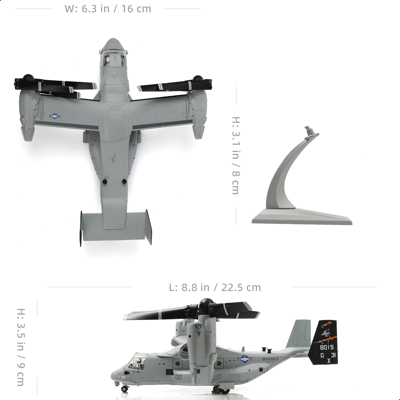 NUOTIE 1/72 US Navy VMMT-204 V - Jjrc Drone X12 reseña y precio