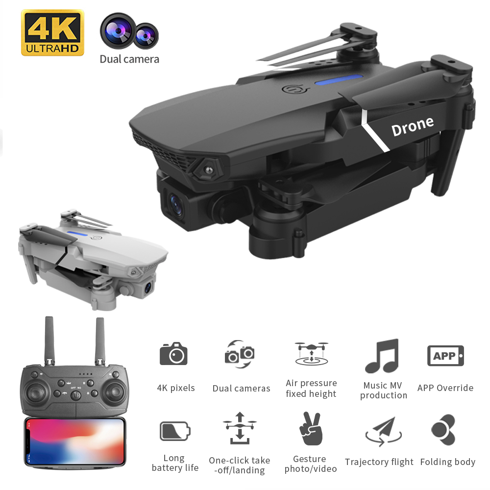 2026 Gran Venta E88 Mini Dron  - Eachine Drone E58 reseña y precio