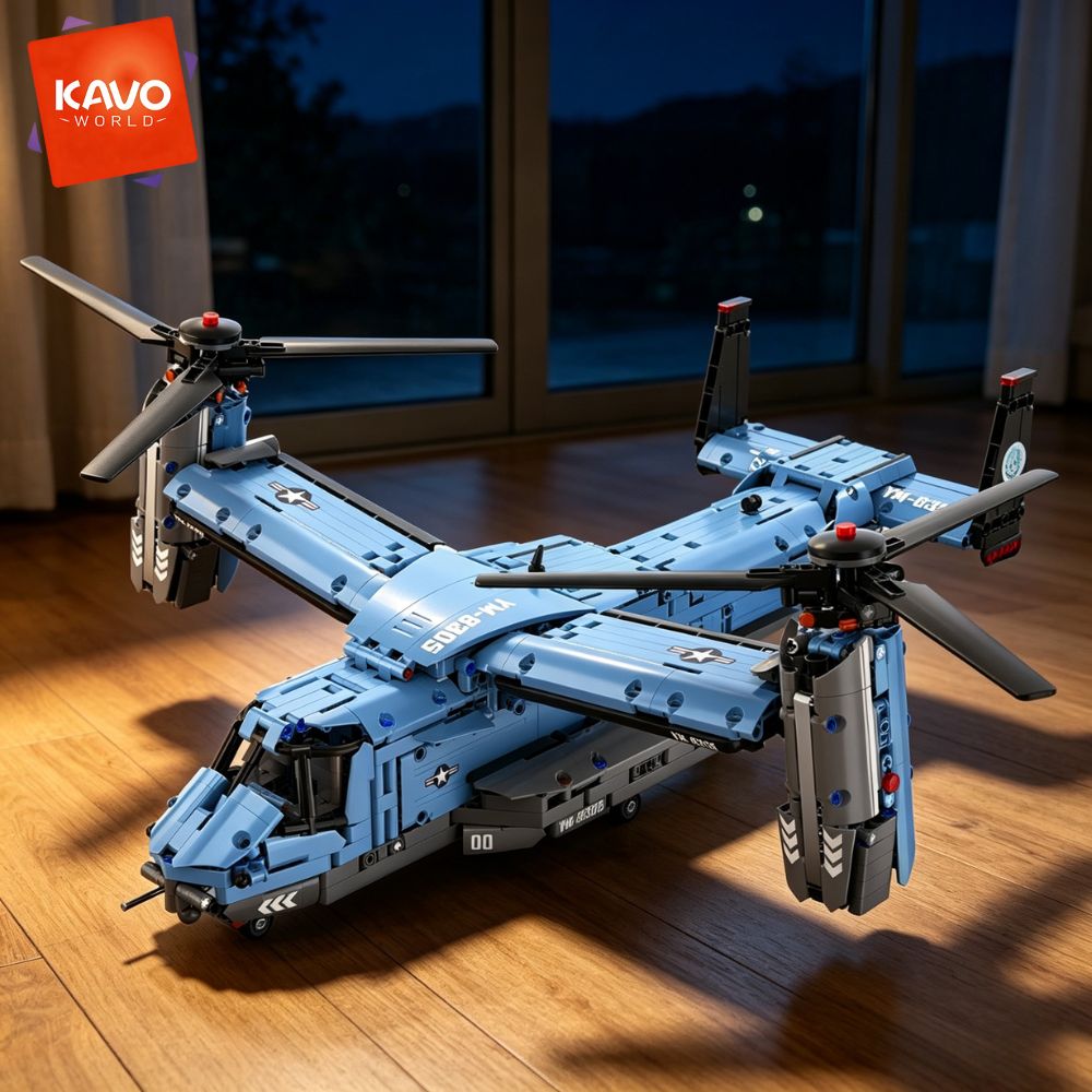 KAVOWORLD 1486PCS V-22 Osprey, - Jjrc Drone X12 reseña y precio