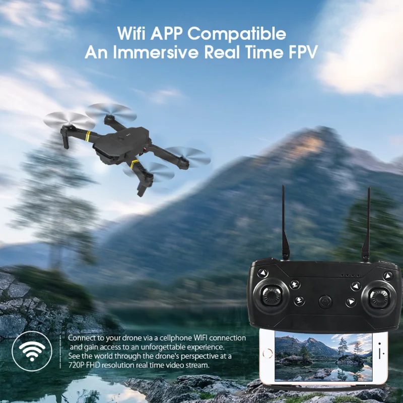 Drone 4K Eachine E58 WIFI FPV  - Eachine Drone E58 reseña y precio